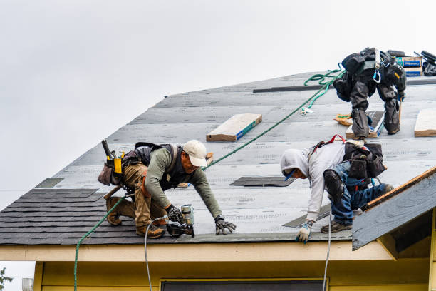 Professional Roof Installation technician working in Churubusco, IN